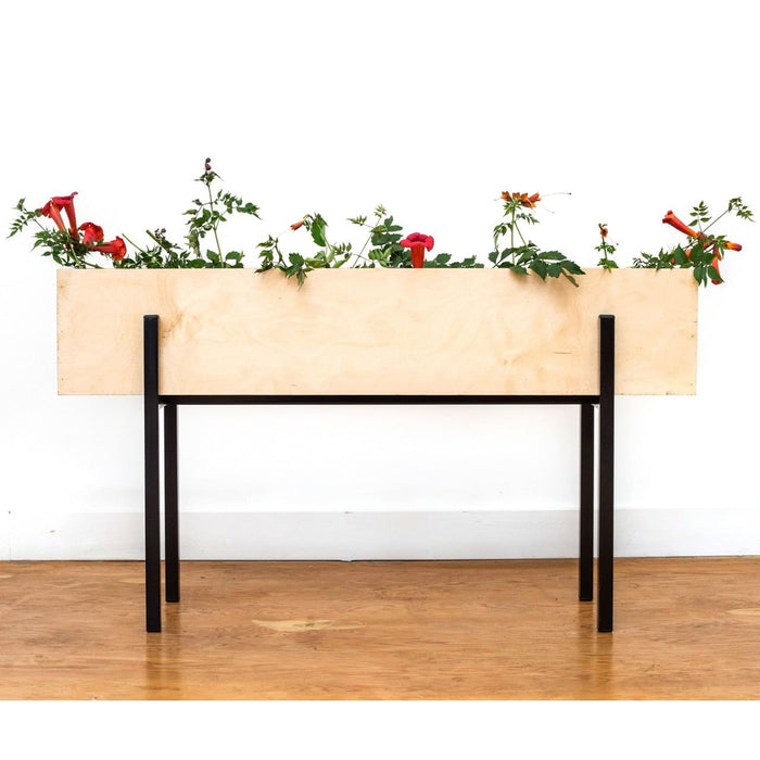 Wood Box Planter - Planters_Standing