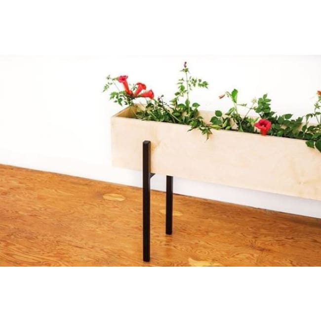 Wood Box Planter - Planters_Standing