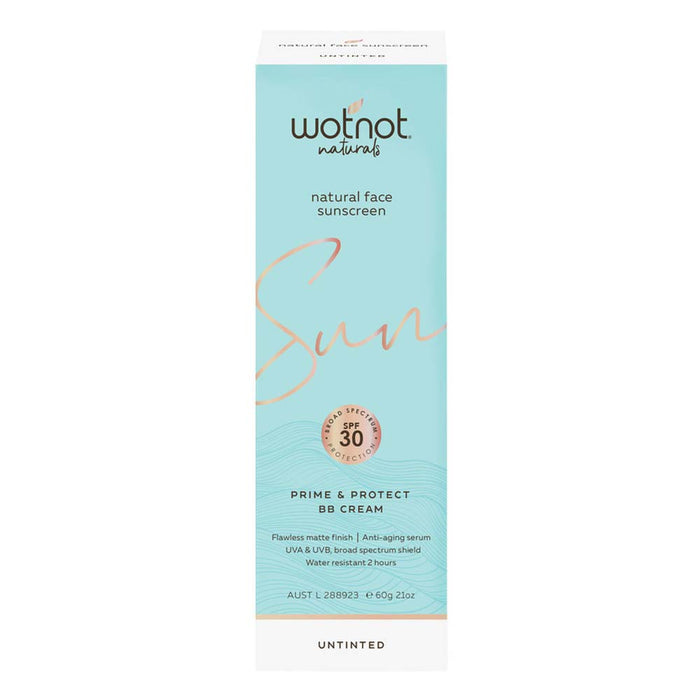 Wotnot 30 SPF Natural Face Sunscreen Untinted BB Cream - 60g - L'Organic