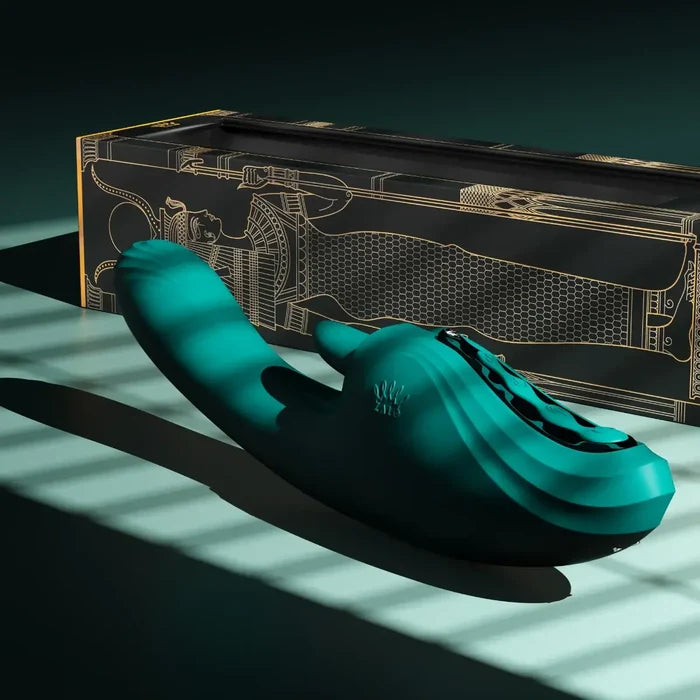 Zalo Ares G-Spot Rabbit Vibrator Green - Rolik®